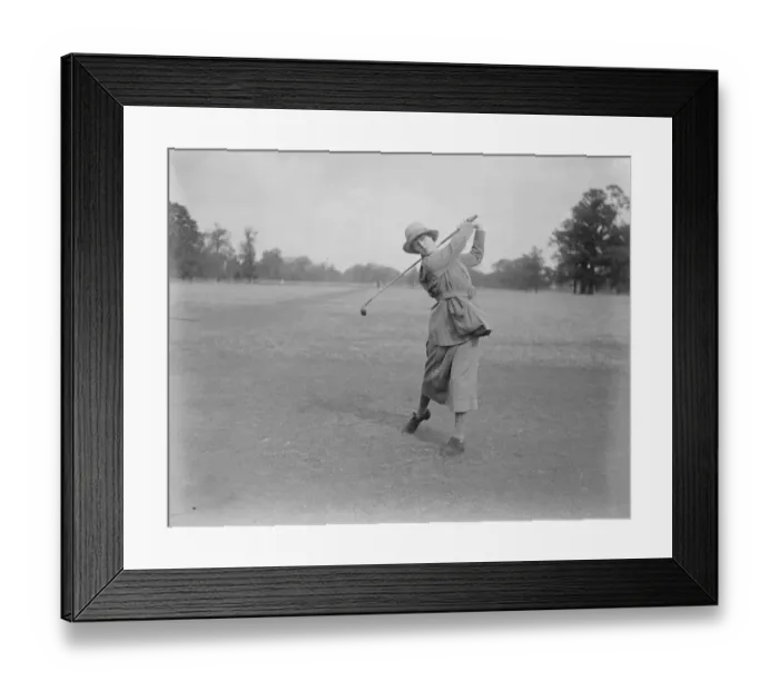 Framed Print : Girls Golf Championship Miss Audrey Croft ( Ashford Manor ) drivining 13 September Framed Print : Girls Golf Championship Miss Audrey Croft ( Ashford Manor ) drivining 13 September