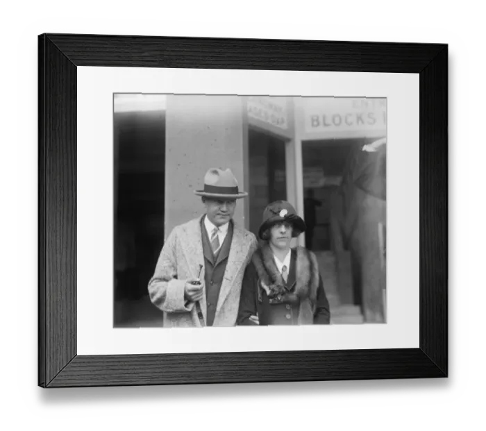 Framed Print : Mr Vincent Richards and his wife at Wimbeldon Mr Richards met the charming Miss Framed Print : Mr Vincent Richards and his wife at Wimbeldon Mr Richards met the charming Miss