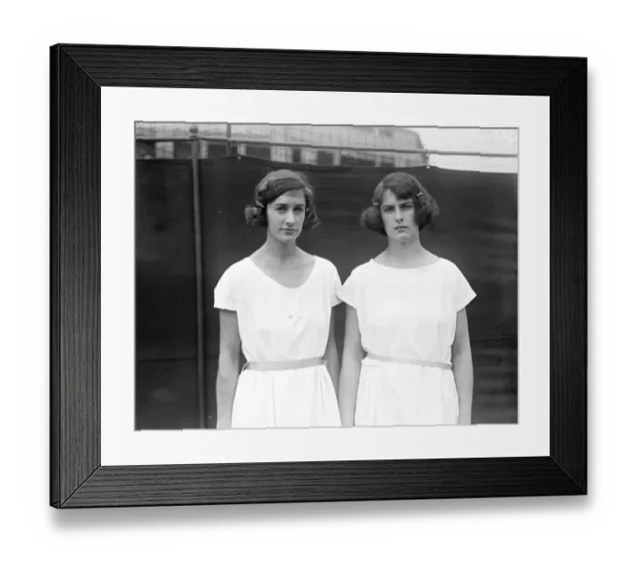 Framed Print : Lawn Tennis Championships at Wimbledon Miss Colyer and Miss Austin at Wimbledon 24 Framed Print : Lawn Tennis Championships at Wimbledon Miss Colyer and Miss Austin at Wimbledon 24