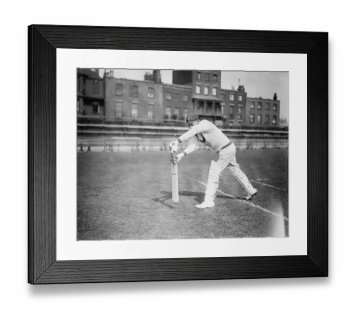 Framed Print : The South African cricket team at practice at Kennington oval. T A Ward playing forward Framed Print : The South African cricket team at practice at Kennington oval. T A Ward playing forward