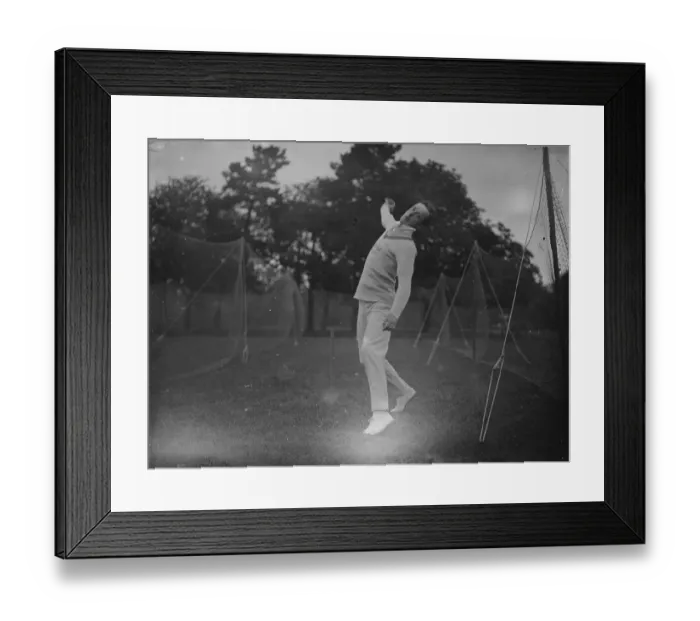Framed Print : Oxford University Cricket Club Practice R C Robertson of Glasgow. 30 April 1923 Framed Print : Oxford University Cricket Club Practice R C Robertson of Glasgow. 30 April 1923