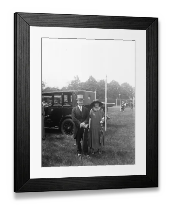 Framed Print : Ascot Lord and Lady Basing 17 June 1924 Framed Print : Ascot Lord and Lady Basing 17 June 1924