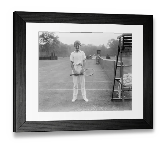 Framed Print : Boy lawn tennis championships at Weybridge. H W Austin. 6 September 1922 Framed Print : Boy lawn tennis championships at Weybridge. H W Austin. 6 September 1922