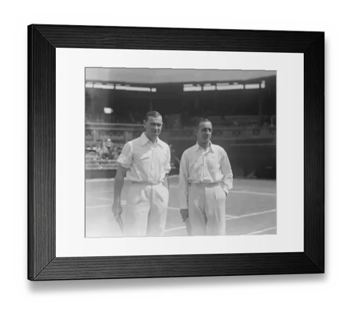 Framed Print : Lawn Tennis Championships at Wimbeldon Lycett and G Patterson in the mens tennis