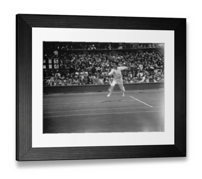 Framed Print : Tennis at Wimbeldon. Brugnon in play. 25 June 1926 Framed Print : Tennis at Wimbeldon. Brugnon in play. 25 June 1926
