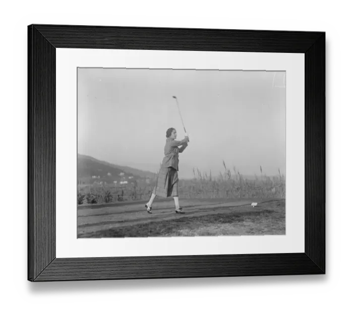 Framed Print : International Society at Cannes Golf Club. Lady Rocksavage. 26 January 1921