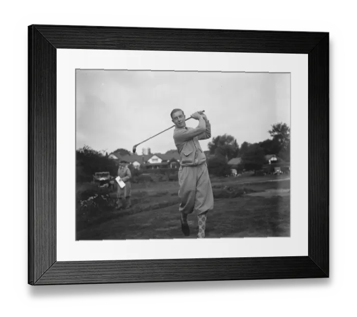 Framed Print : Henry Cotton, golfer. September 1927 Framed Print : Henry Cotton, golfer. September 1927