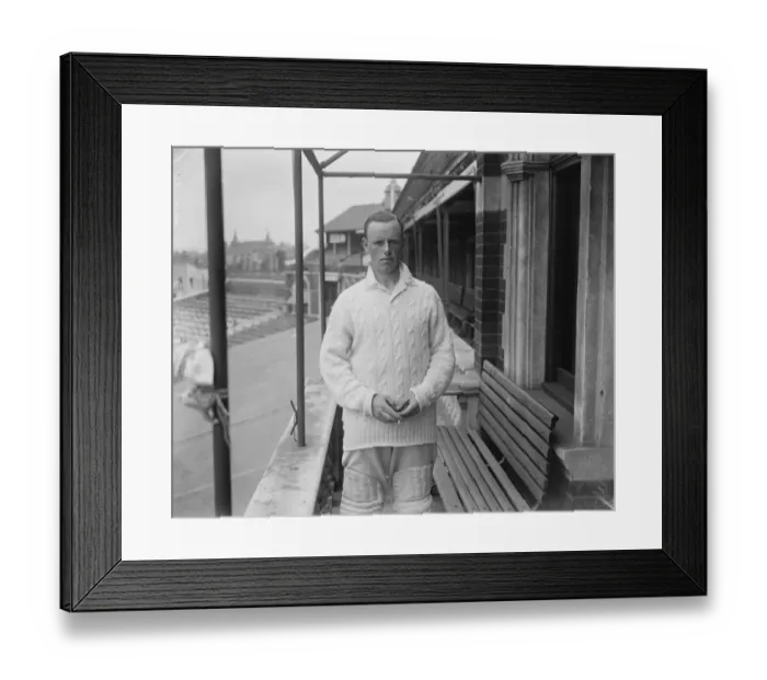 Framed Print : Cambridge University cricketer. J T Morgan, the Cambs wicket keeper. 1928 Framed Print : Cambridge University cricketer. J T Morgan, the Cambs wicket keeper. 1928
