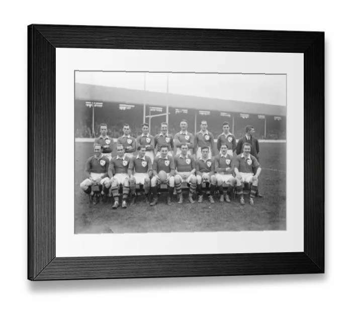 Framed Print : International rugby at Leicester. England defeat Ireland by 23 points to 5. The Irish team Framed Print : International rugby at Leicester. England defeat Ireland by 23 points to 5. The Irish team