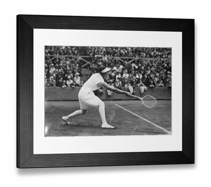 Framed Print : Eileen Bennett and Helen Wills at Auteuil ( French Championships ) Eileen Bennett in play Framed Print : Eileen Bennett and Helen Wills at Auteuil ( French Championships ) Eileen Bennett in play