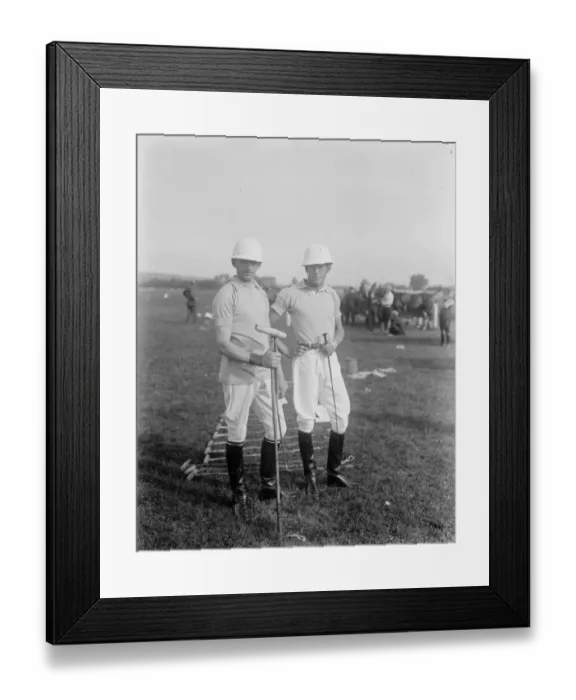 Framed Print : Society at Deauville. Captain Maurice Kingscote and Mr Pullitzer ( left ) ready Framed Print : Society at Deauville. Captain Maurice Kingscote and Mr Pullitzer ( left ) ready