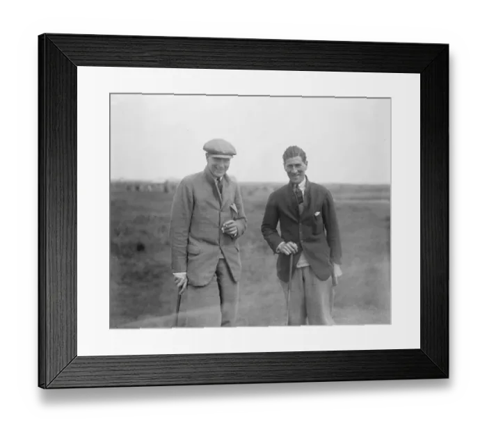 Framed Print : Amateur Golf Championship at Deal, W B Torrance ( right ) and T A Torrance, brothers Framed Print : Amateur Golf Championship at Deal, W B Torrance ( right ) and T A Torrance, brothers