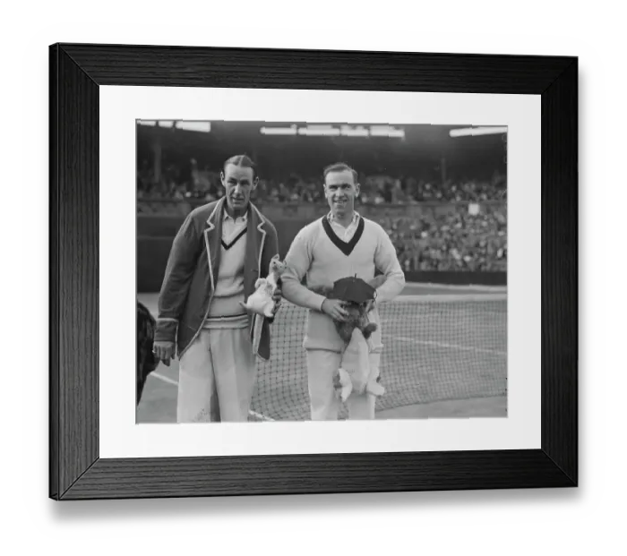 Framed Print : Lawn Tennis Championships at Wimbeldon Lawn Tennis enthusiasts the new Wimbeldon