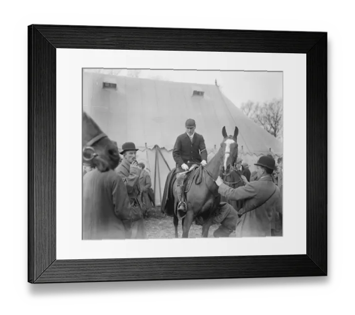 Framed Print : The annual Bar point to point races took place at Greenford Green, near Harrow, London