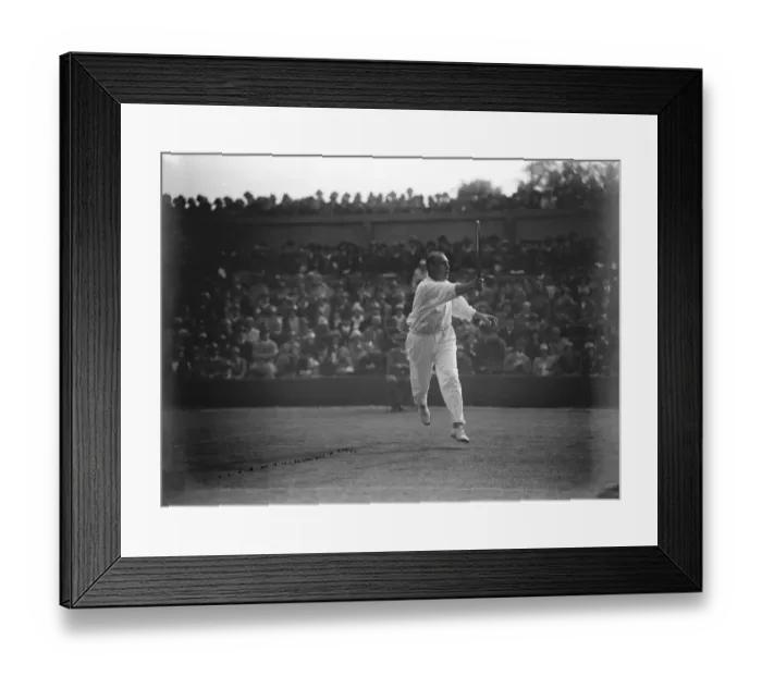 Framed Print : Lawn tennis championships at Wimbledon. Turnbull in play against Borotra. 24 Framed Print : Lawn tennis championships at Wimbledon. Turnbull in play against Borotra. 24
