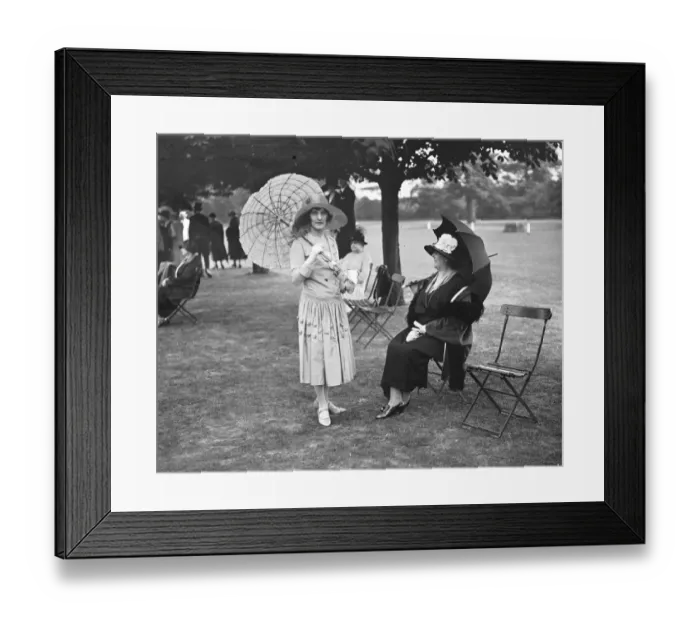 Framed Print : Ranelagh - Lords versus Commons. Lady Duckingham and Miss Rivett Carnac. 1926 Framed Print : Ranelagh - Lords versus Commons. Lady Duckingham and Miss Rivett Carnac. 1926