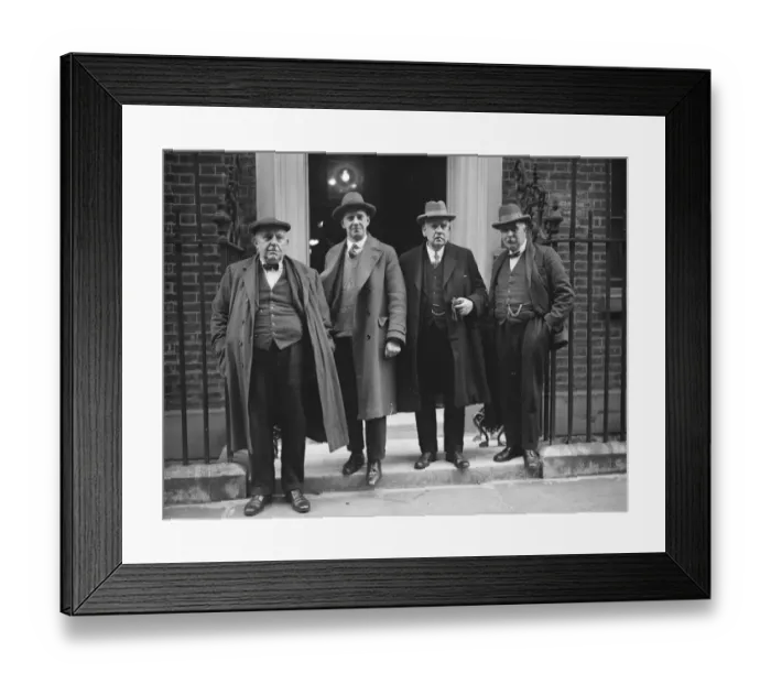 Framed Print : Miners unexpected move, visit to the premier Left to right, Mr Herbert Smith Framed Print : Miners unexpected move, visit to the premier Left to right, Mr Herbert Smith
