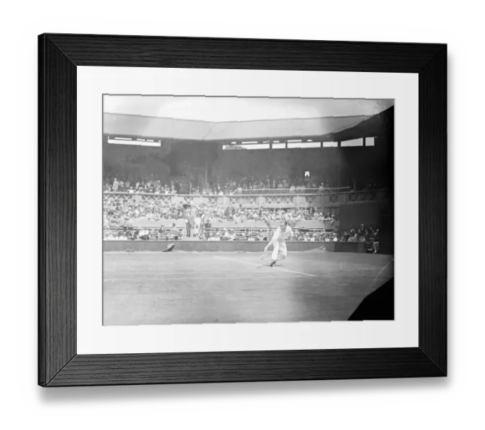 Framed Print : Lawn Tennis championship at Wimbeldon Mr J P D Wheatley in play against Mr W C Crawley 27 Framed Print : Lawn Tennis championship at Wimbeldon Mr J P D Wheatley in play against Mr W C Crawley 27