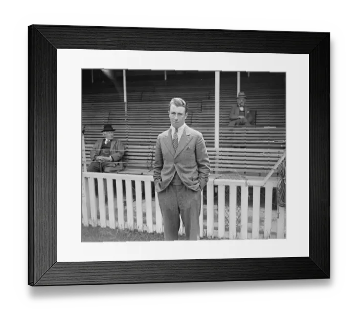 Framed Print : Gibbons, Worcestershire, cricketer. 8 June 1928 Framed Print : Gibbons, Worcestershire, cricketer. 8 June 1928