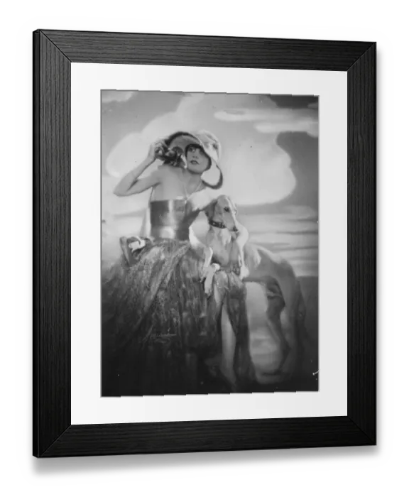 Framed Print : Organising a national dog week for Austria. Baroness Baaks, the well known Viennese Framed Print : Organising a national dog week for Austria. Baroness Baaks, the well known Viennese