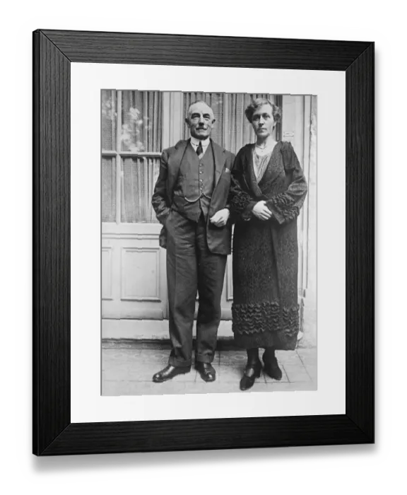 Framed Print : Sir Kynaston Studd and his fiancee Sir Kynaston Studd the well known cricketer Framed Print : Sir Kynaston Studd and his fiancee Sir Kynaston Studd the well known cricketer