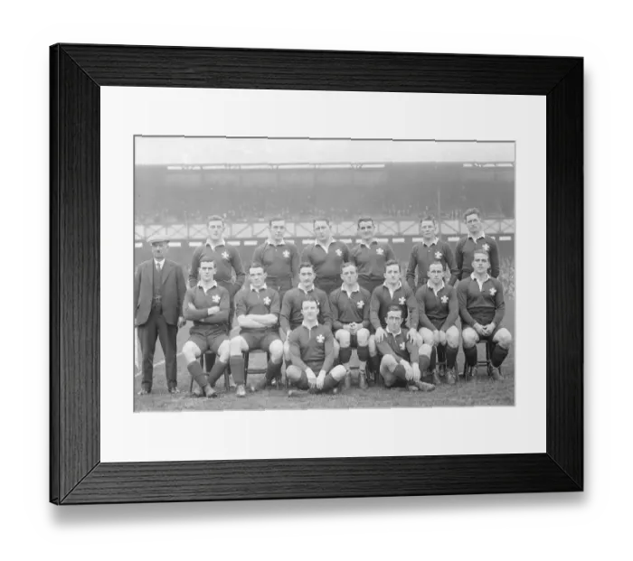 Framed Print : England defeat Wales at Twickenham The Welsh team 17 February 1925 Framed Print : England defeat Wales at Twickenham The Welsh team 17 February 1925