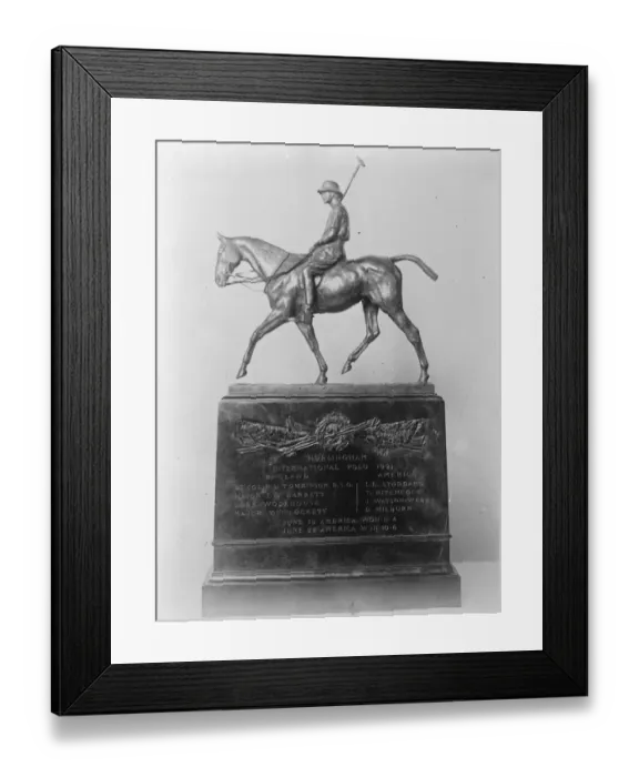 Framed Print : Will England regain polo trophy ? The International Polo trophy which the British