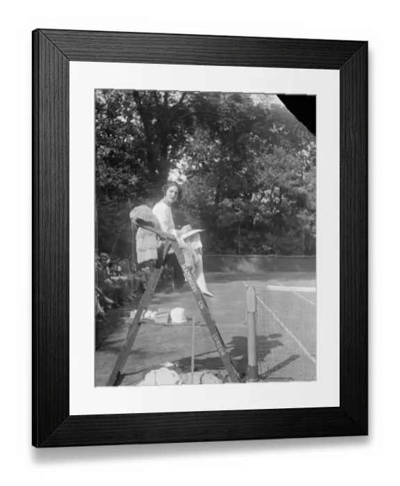 Framed Print : Lady Wavertrees tennis party at Sussex lodge, in aid of invalid children s Framed Print : Lady Wavertrees tennis party at Sussex lodge, in aid of invalid children s
