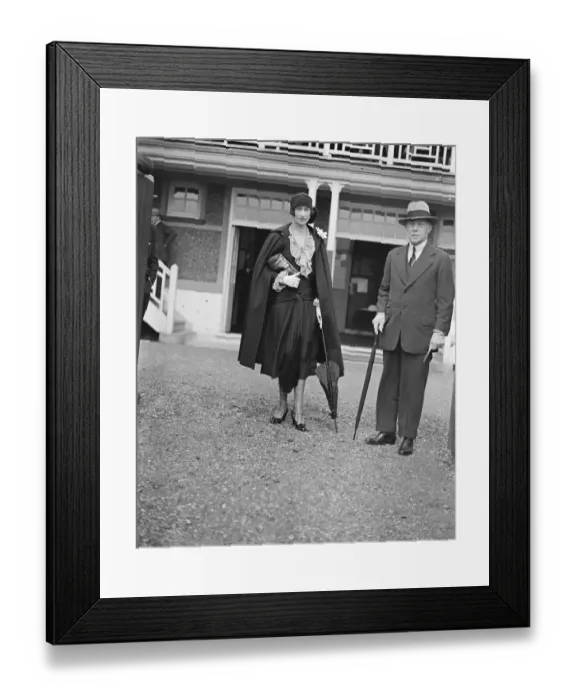 Framed Print : Polo at Hurlingham - Queens Bays versus 10th Hussars. Sir Harold and Lady Snagge Framed Print : Polo at Hurlingham - Queens Bays versus 10th Hussars. Sir Harold and Lady Snagge