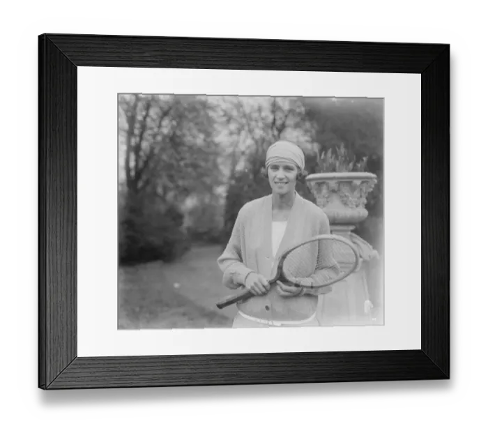 Framed Print : Royal Botanic societys tennis tournament Mrs Hs Utz, the Australian player