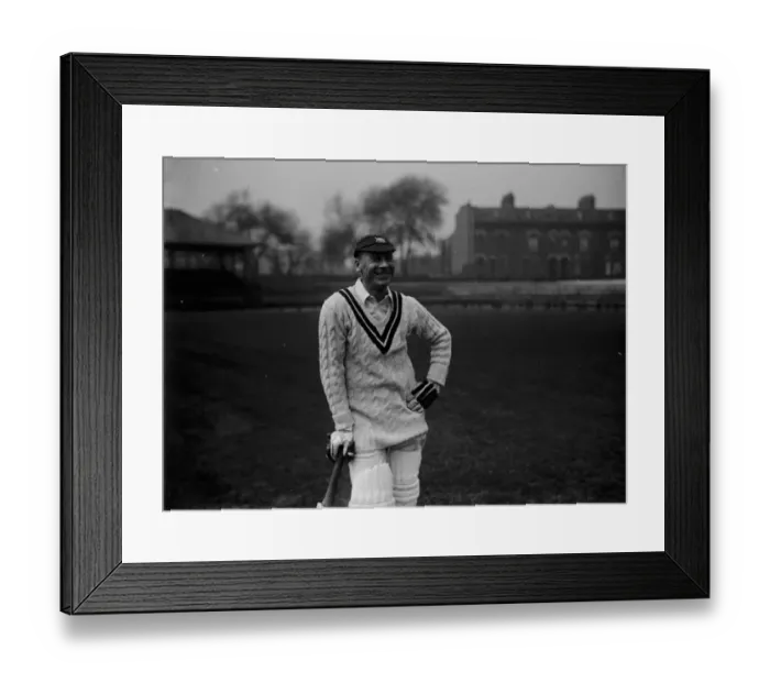 Framed Print : Jack Hobbs posed 1925 Framed Print : Jack Hobbs posed 1925