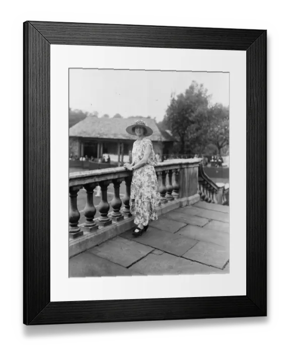 Framed Print : Society Garden party and Tennis tournamenet at Westhill, Highgate, Lady Crosfield 14