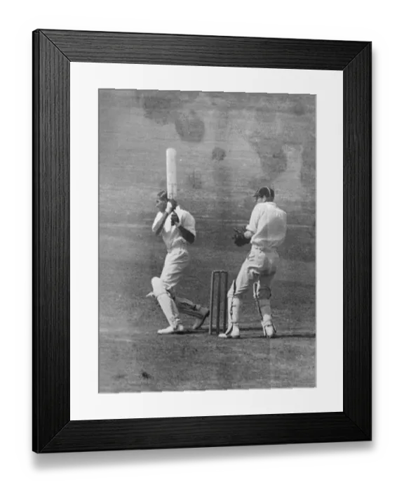 Framed Print : Surrey versus Cambridge university at the Oval Ks Duleepsinhji hitting a boundary Framed Print : Surrey versus Cambridge university at the Oval Ks Duleepsinhji hitting a boundary