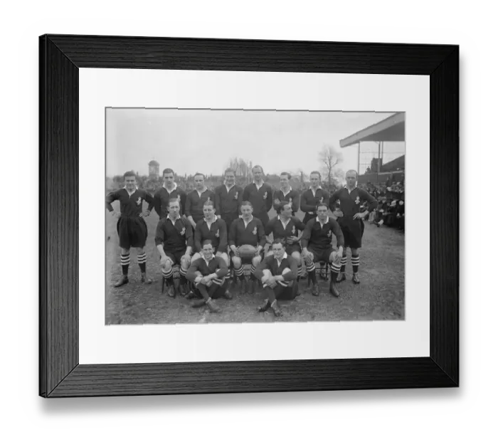 Framed Print : Rugby at Twickenham, London Army versus Navy The Navy team 1 March 1924 Framed Print : Rugby at Twickenham, London Army versus Navy The Navy team 1 March 1924