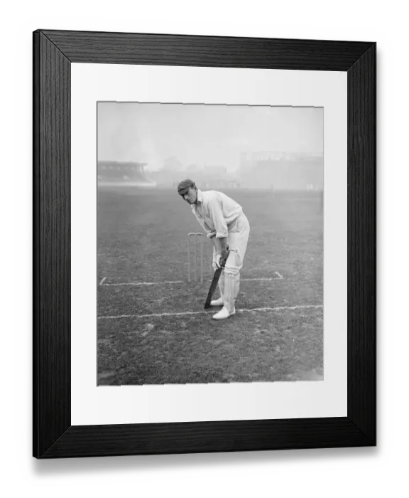Framed Print : South African cricketers practice at the Kennington Oval, London Hubert Gouvaine
