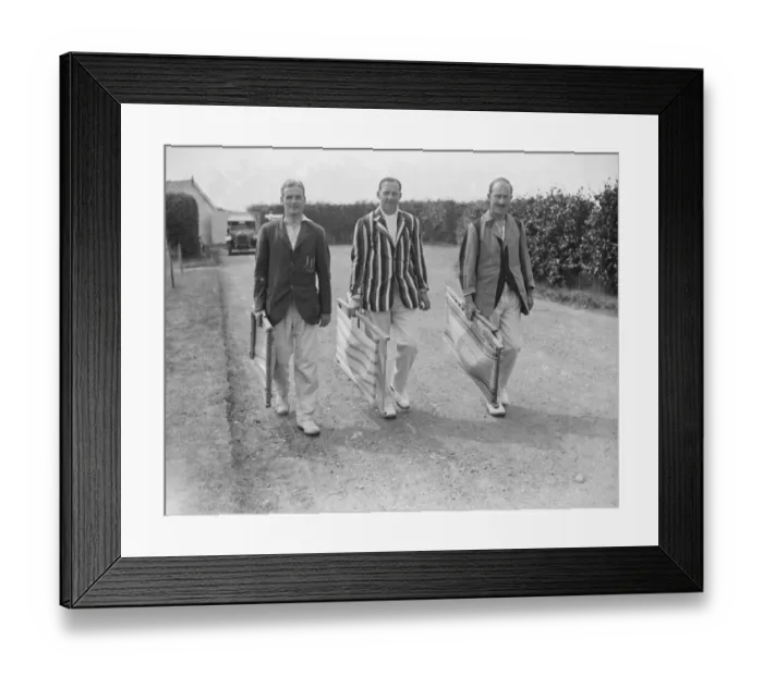 Framed Print : Sir Archibald Weigals cricket week at Spa The Notts Amateur players B H Dowson Framed Print : Sir Archibald Weigals cricket week at Spa The Notts Amateur players B H Dowson