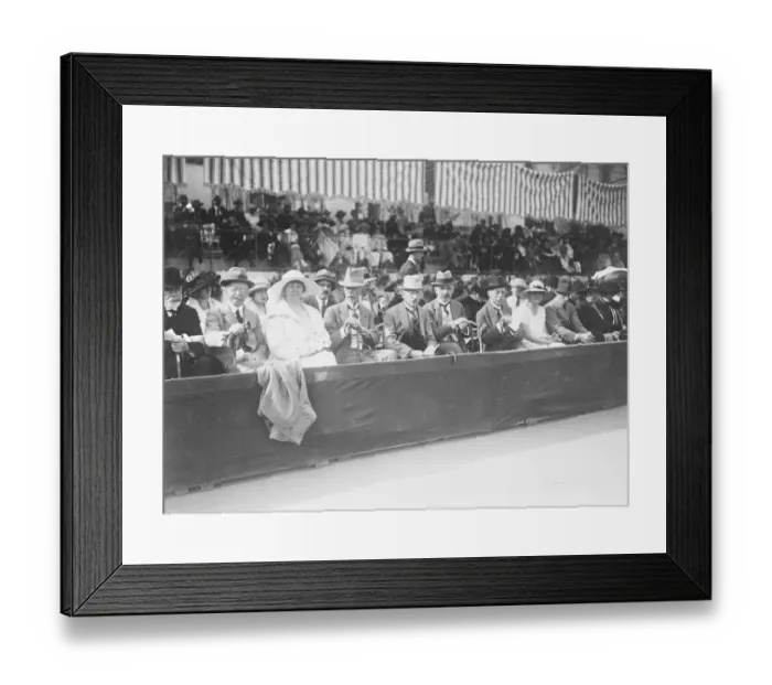 Framed Print : King of Sweden at Cannes The King of Sweden ( fourth from left ) watching the tennis Framed Print : King of Sweden at Cannes The King of Sweden ( fourth from left ) watching the tennis