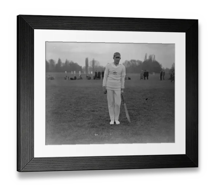Framed Print : Oxford University Cricket Club Practice Mr R H Rettington ( N W College ), Captain