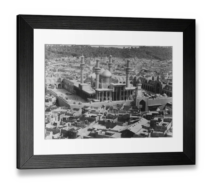 Framed Print : Baghdad now an island. The Khadiman Mosque, one of the finest buildings in Baghdad Framed Print : Baghdad now an island. The Khadiman Mosque, one of the finest buildings in Baghdad