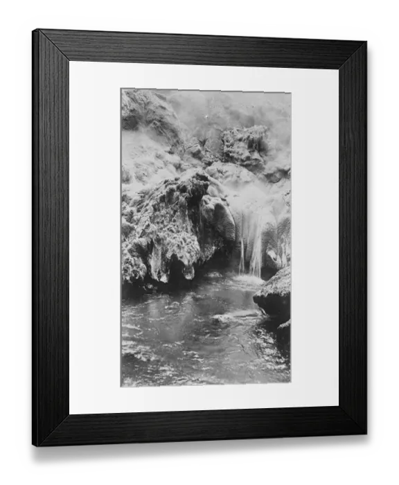 Framed Print : New Zealand. Wairakei, the famous champagne cauldron. 21 February 1927