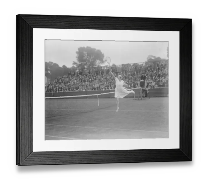 Framed Print : Lawn Tennis Championships at Wimbeldon The match between Mdlle Suzanne Lenglen Framed Print : Lawn Tennis Championships at Wimbeldon The match between Mdlle Suzanne Lenglen