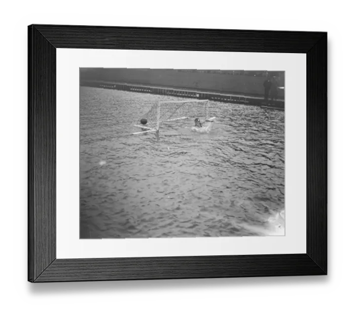 Framed Print : Olympic Games at Antwerp Water Polo, Spain versus Italy The Italian goalie makes a save Framed Print : Olympic Games at Antwerp Water Polo, Spain versus Italy The Italian goalie makes a save