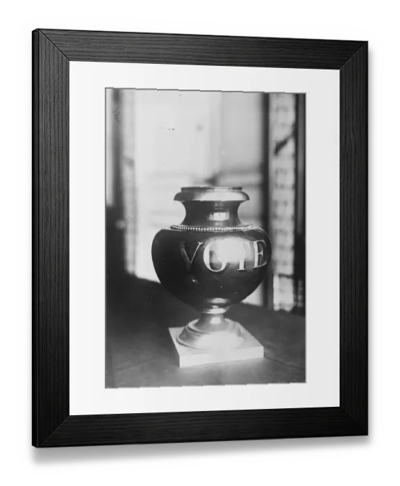 Framed Print : The French Presidential Election. The voting urn or Ballet box at Versailles. 17 Framed Print : The French Presidential Election. The voting urn or Ballet box at Versailles. 17