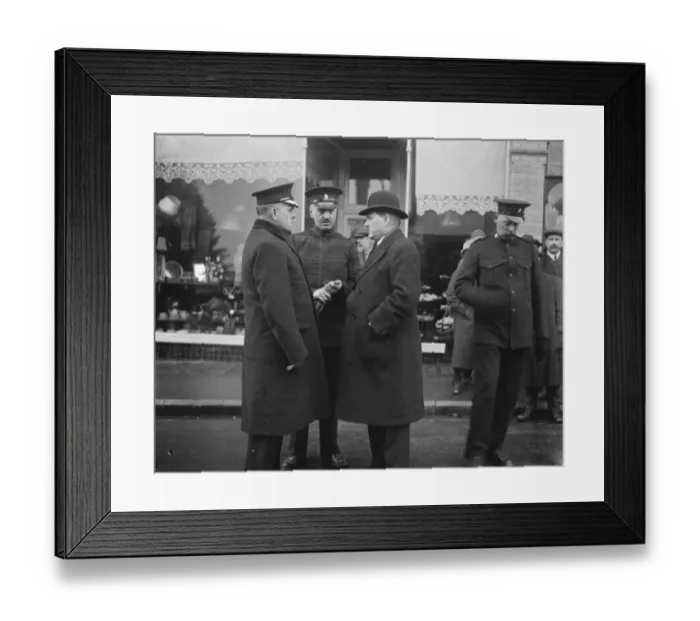 Framed Print : Crowborough case. Left to right : Budgeon, Edwards, and Gillan. The three who Framed Print : Crowborough case. Left to right : Budgeon, Edwards, and Gillan. The three who