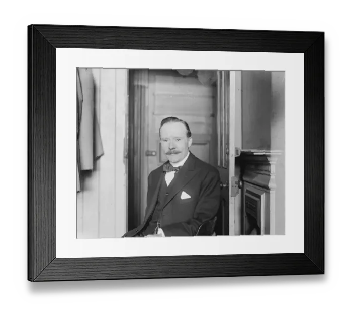 Framed Print : Mr J F Williams May 1922 Framed Print : Mr J F Williams May 1922