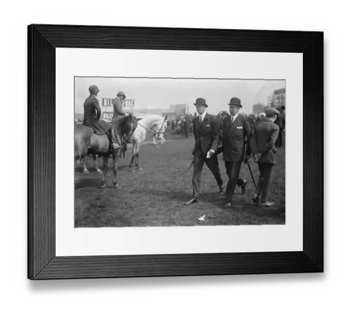 Framed Print : Society at Epsom races. Earl of Sefton and his son Viscount Molyneux. 19 April 1927 Framed Print : Society at Epsom races. Earl of Sefton and his son Viscount Molyneux. 19 April 1927