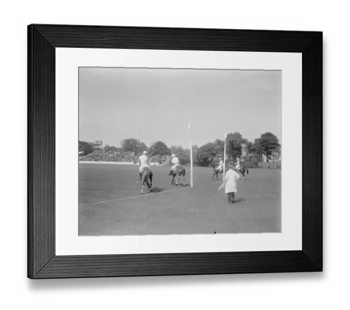 Framed Print : 10, 000 watch Anglo American trial Polo The Mercian line up to receive a penalty Framed Print : 10, 000 watch Anglo American trial Polo The Mercian line up to receive a penalty