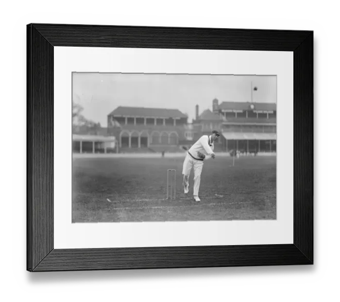 Framed Print : South African cricketers practice at the oval Cecil Donovan Dixon, one of the best
