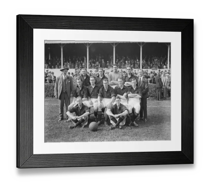 Framed Print : Wimbeldon versus South Africa at Wimbeldon The full South Africa squad: Unknown order AJ Riley