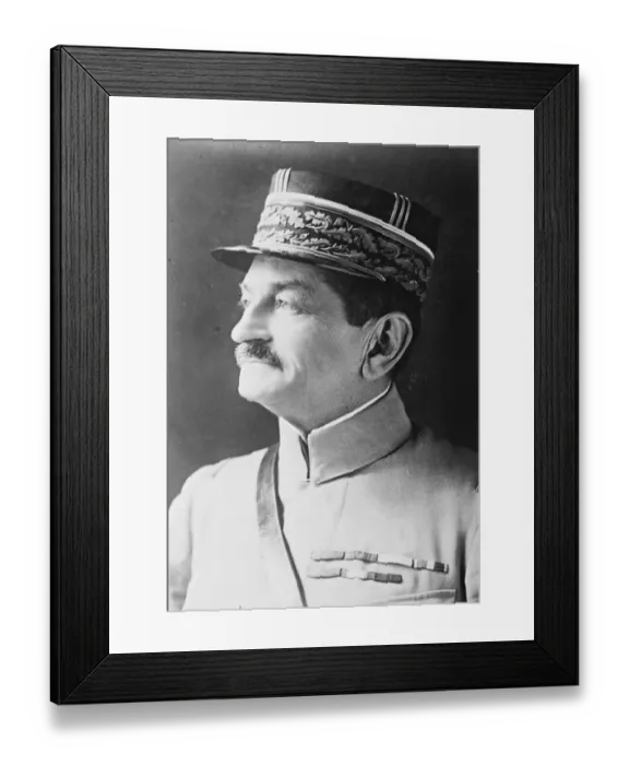 Framed Print : Hero of the Marnes novel role. General Joseph Mangin, who is writing a series